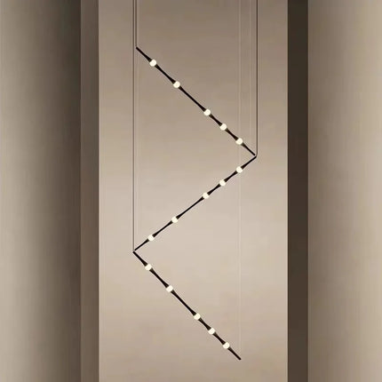 Suspension nordique en acrylique effet bambou pour intérieur — LZ4X9P