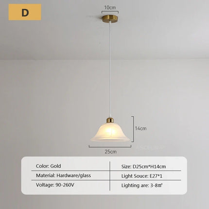 Suspension en verre au design nordique pour intérieur moderne — LZ4X9P