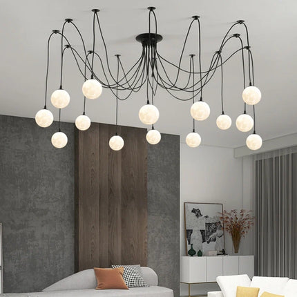 Lustre suspension multi-lumières style nordique pour commerces — LZ4T9XQ