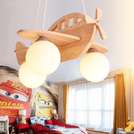 Suspension bois avion pour chambre enfant — LZ4X9M