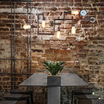 Applique murale vintage en métal style industriel pour loft et restaurant — LZ4D7Q9