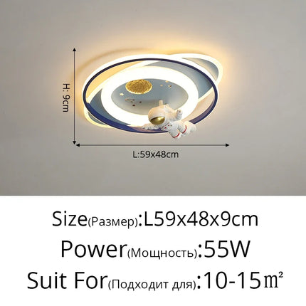Lustre LED à trois têtes créatif pour enfants — LZ4X9T