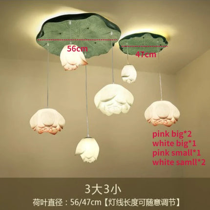 Suspension en verre forme lotus pour décoration intérieure — LZ4X9P2
