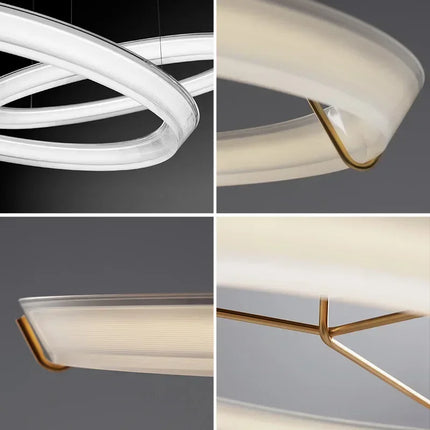 Suspension LED design nordique en acrylique décoratif — LZ4X9T2