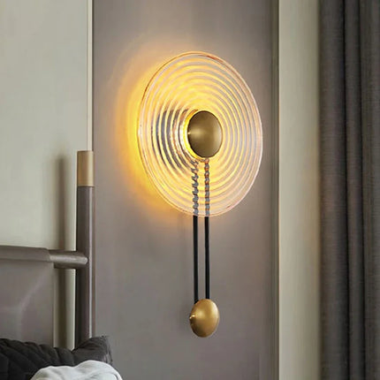 Applique murale LED nordique à ondulations au design moderne et épuré — LZ4X9T2