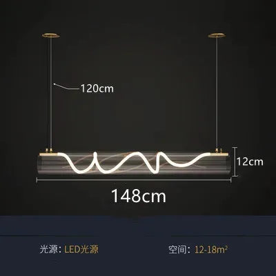 Lustre suspension en acrylique style nordique pour intérieur — LZ4F7Q2
