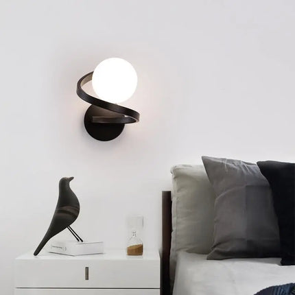 Applique murale LED boule en verre style nordique pour intérieur — LZ4F9Q2