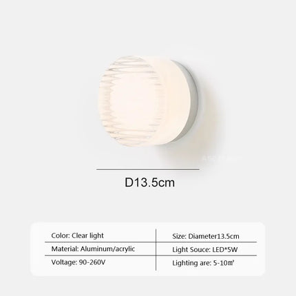 Applique murale LED au design moderne en gelée d'ambre — LZ4Q7X2