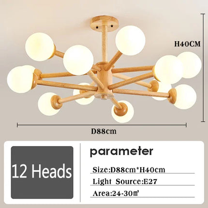 Lustre en verre moderne pour décoration intérieure élégante — LZ4X9P