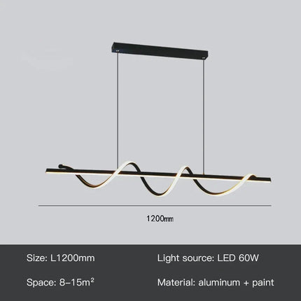 Suspension LED rotative avec télécommande pour décoration intérieure — LZ4X9P