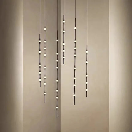 Suspension nordique en acrylique effet bambou pour intérieur — LZ4X9P