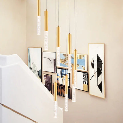 Lustre suspension LED en cristal pour éclairage intérieur décoratif — LZ4XJ9