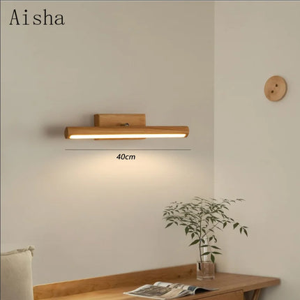 Applique murale LED en bois style nordique pour éclairage intérieur créatif — LZ4X9P7