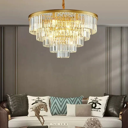 Lustre moderne en cristal pour décoration intérieure élégante — LZ4X9P2