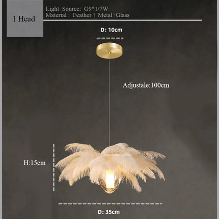 Suspension lustre design plumes d'autruche en verre pour escalier 2024 — LZ4X9Q