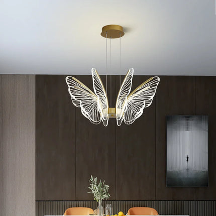 Lustre LED papillon au design nordique moderne pour intérieur — LZ4X9T2
