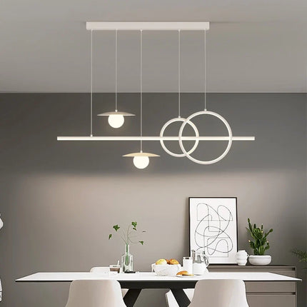 Lustre suspension nordique géométrique pour restaurants et bars — LZ4X9T2