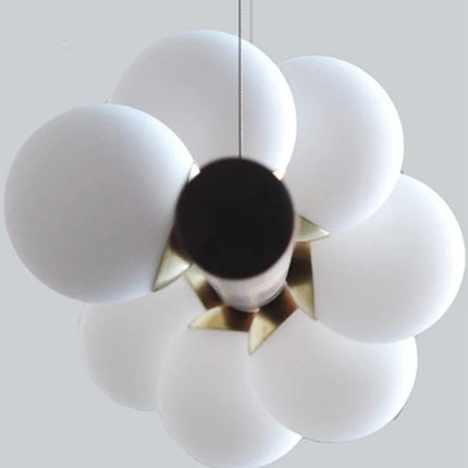 LED longue suspension en bois lumières moderne boule de verre lustre Art Design Luminaire en bois G9 suspension pour éclairage de salle à manger