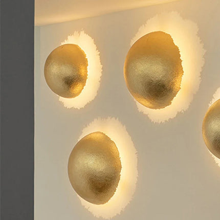 Applique murale LED style américain feuille d’or pour magasin et restaurant — LZ4X9P2