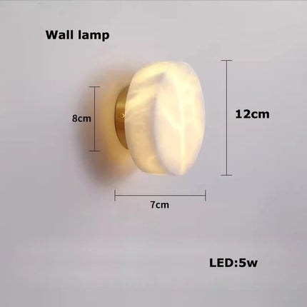 Lustre LED dimmable en marbre et acier inoxydable pour intérieur — LZ4P7XQ