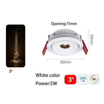 Spot LED ultra fin à faisceau orientable pour éclairage intérieur — LZ4P9XJ