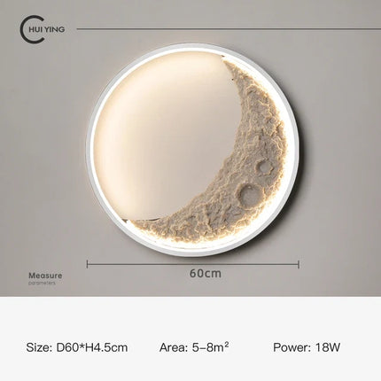Applique murale LED décorative en forme de lune moderne — LZ4P9XQ