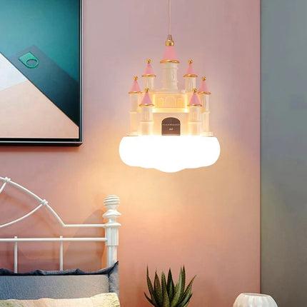 Suspension nuages et château pour chambre d'enfants — LZ4X9P
