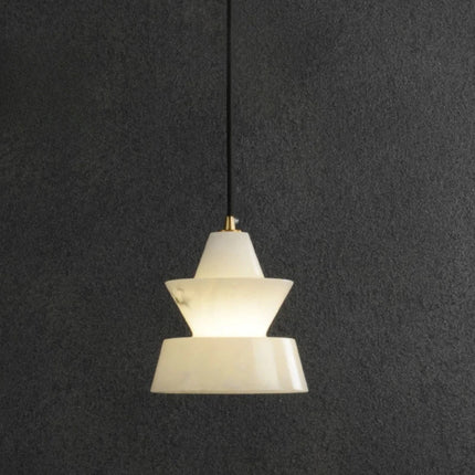 Suspension lustre en marbre naturel style rétro nordique — LZ4X9T