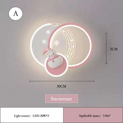 Lampe de chevet mignonne avec nœud rose pour chambre de princesse — LZ4X9T
