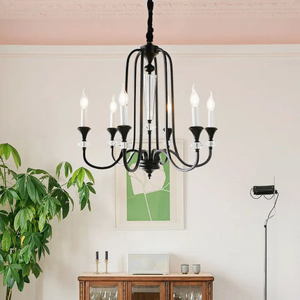 Lustre rétro en cristal avec LED pour salon élégant — LZ4X9Q7T