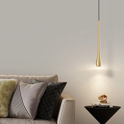 Suspension décorative en cuivre forme goutte d'eau moderne — LZ4T9X