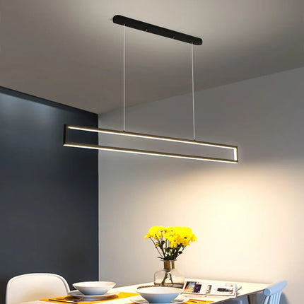 Suspension LED design rectangulaire pour éclairage intérieur moderne — LZ4X9P