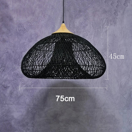 Suspension rotin vintage d’Asie du Sud-Est pour salle à manger et restaurant — LZ4X9P