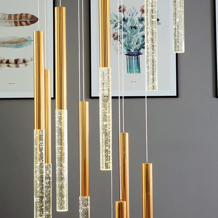 Lustre suspension LED en cristal pour éclairage intérieur décoratif — LZ4XJ9