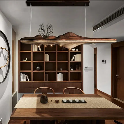 Suspension nordique en bois et résine décorative — LZ4P9XQ
