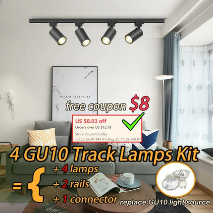 Kit spots dimmables sur rail pour éclairage intérieur décoratif — LZ4X9Q
