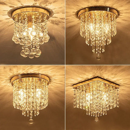 Plafonnier LED en bois style bohème à fixation en surface — LZ4X9T1