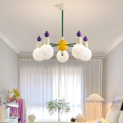 Lustre coloré et lumineux au design nordique pour chambre d'enfants — LZ7XQ2