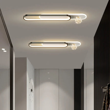 Lustre moderne encastré à bande longue effet étoilé — LZ4X9T