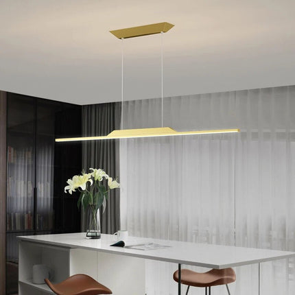 Lustre suspension nordique à ligne longue pour cuisine et bar îlot — LZ4X9Q2
