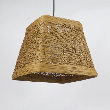 Suspension LED moderne en rotin pour intérieur créatif — LZ4X9P2