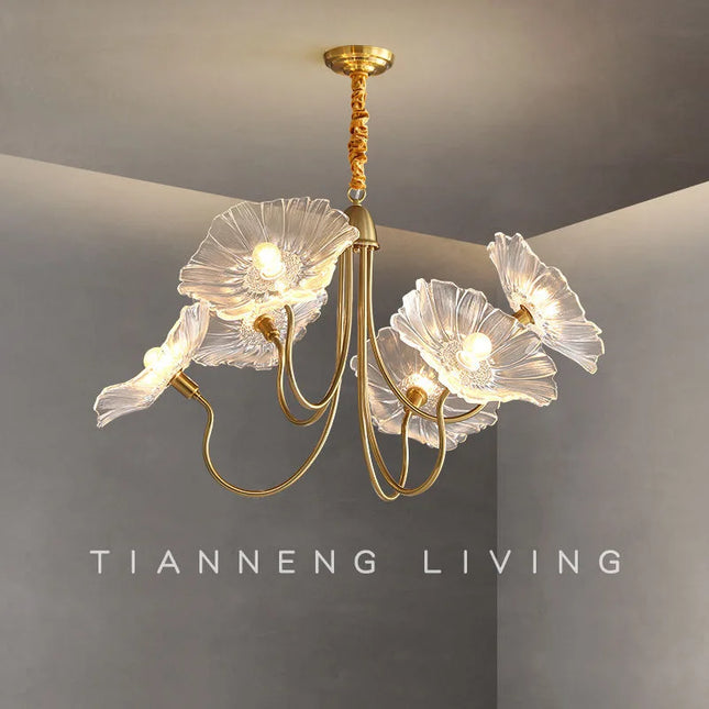 Suspension design nordique moderne à motif floral élégant pour intérieur — LZ4R9T1