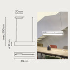 Gradable / 89 cm / Quincaillerie blanche