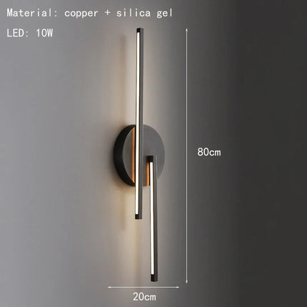 Applique murale minimaliste en laiton pour restaurant — LZ4X9T