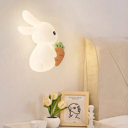 Applique murale lapin mignon pour chambre d’enfant ludique et créative — LZ4X9QJ
