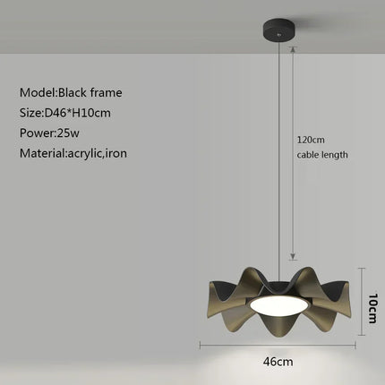 Suspension LED moderne style nordique rétro pour intérieur — LZ4X9D2