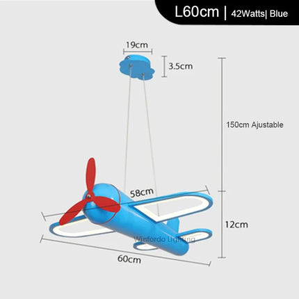 Lustre LED en forme d’avion pour chambre d’enfant — LZ4X9P