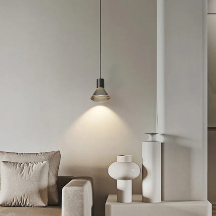 Suspension en acrylique transparent avec cordon naturel réglable — LZ4X9T