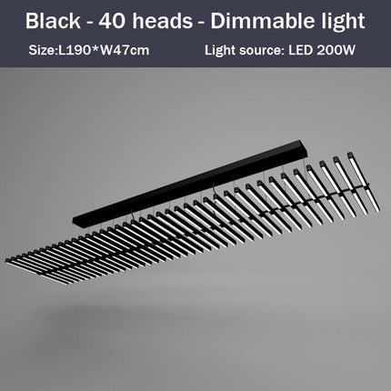 Lustre design LED en baguette lumineuse Bilbao
