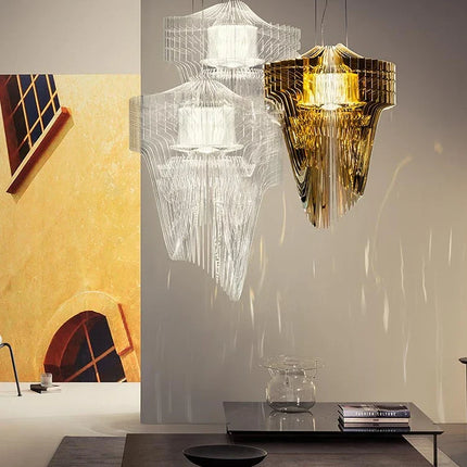 Lustre acrylique design italien créatif modèle villa — LZ4X9P